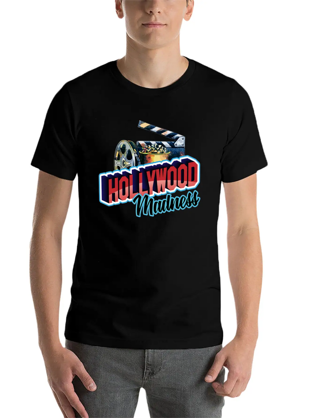 Hollywood Madness Stylish Everyday T-Shirt – Unisex Basic Cotton Tee