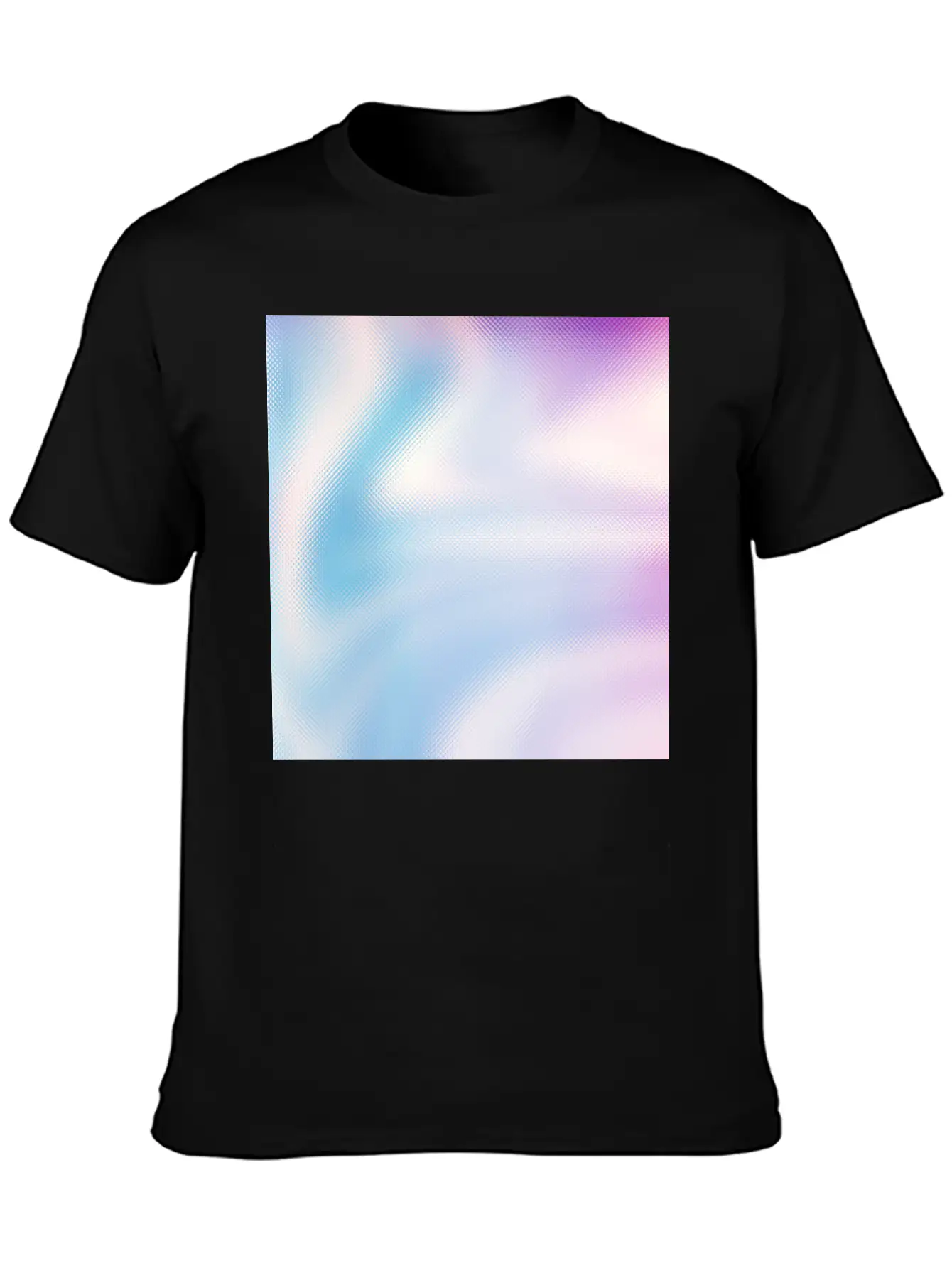 Holographic Blue Purple Iridescent Fantasy Stylish Everyday T-Shirt – Unisex Basic Cotton Tee