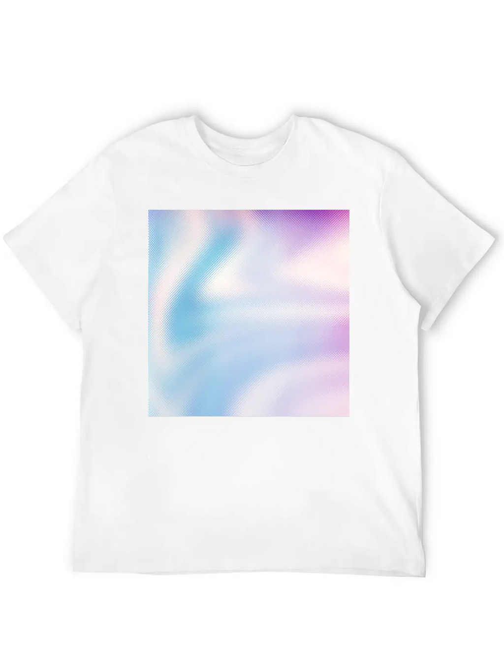 Holographic Blue Purple Iridescent Fantasy Stylish Everyday T-Shirt – Unisex Basic Cotton Tee