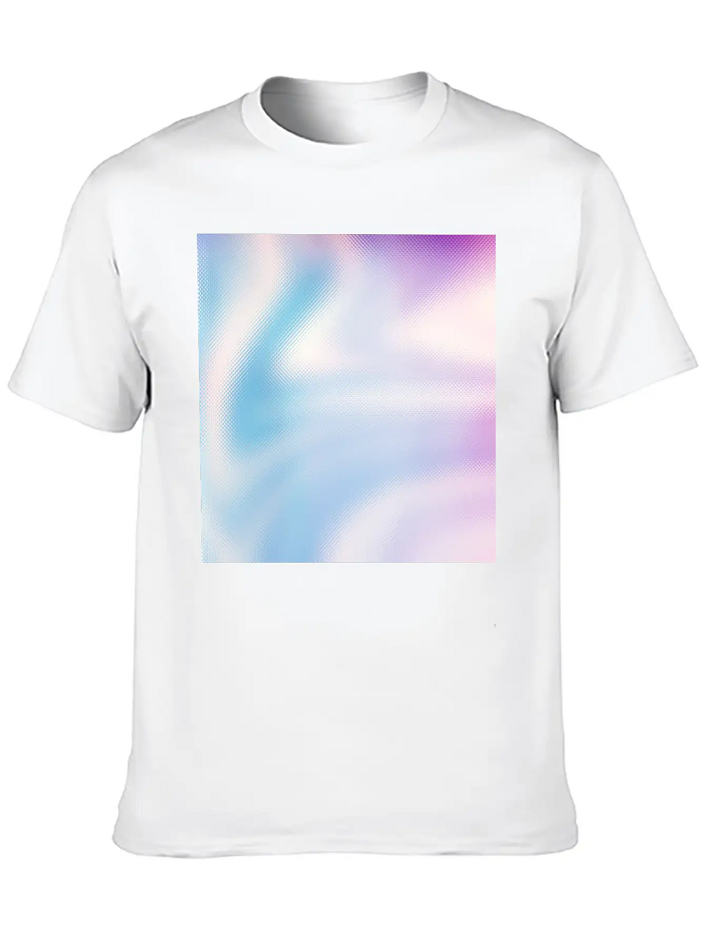 Holographic Blue Purple Iridescent Fantasy Stylish Everyday T-Shirt – Unisex Basic Cotton Tee