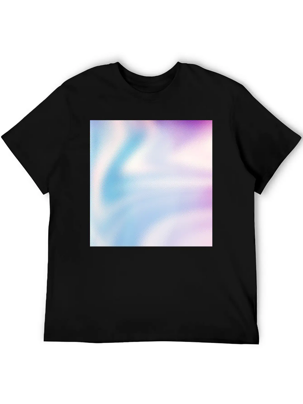 Holographic Blue Purple Iridescent Fantasy Stylish Everyday T-Shirt – Unisex Basic Cotton Tee