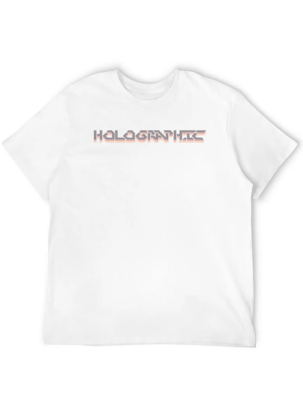 Holographic Men Women Gift Modern Fit Casual T-Shirt – Clean And Versatile Design
