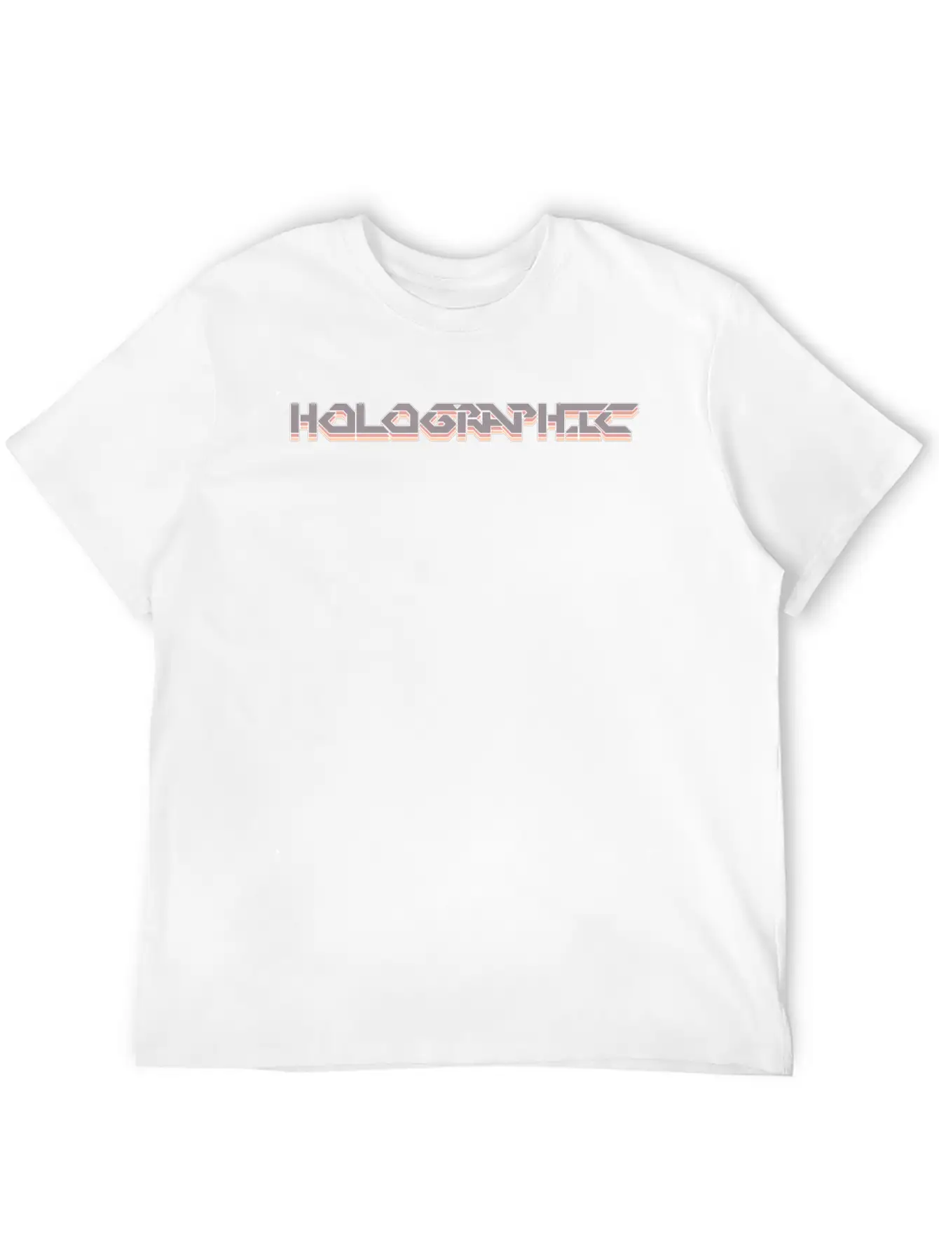 Holographic Men Women Gift Modern Fit Casual T-Shirt – Clean And Versatile Design