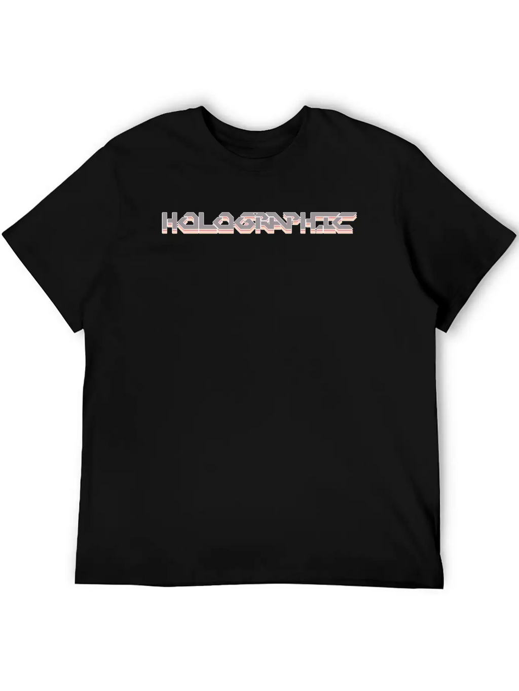 Holographic Men Women Gift Modern Fit Casual T-Shirt – Clean And Versatile Design