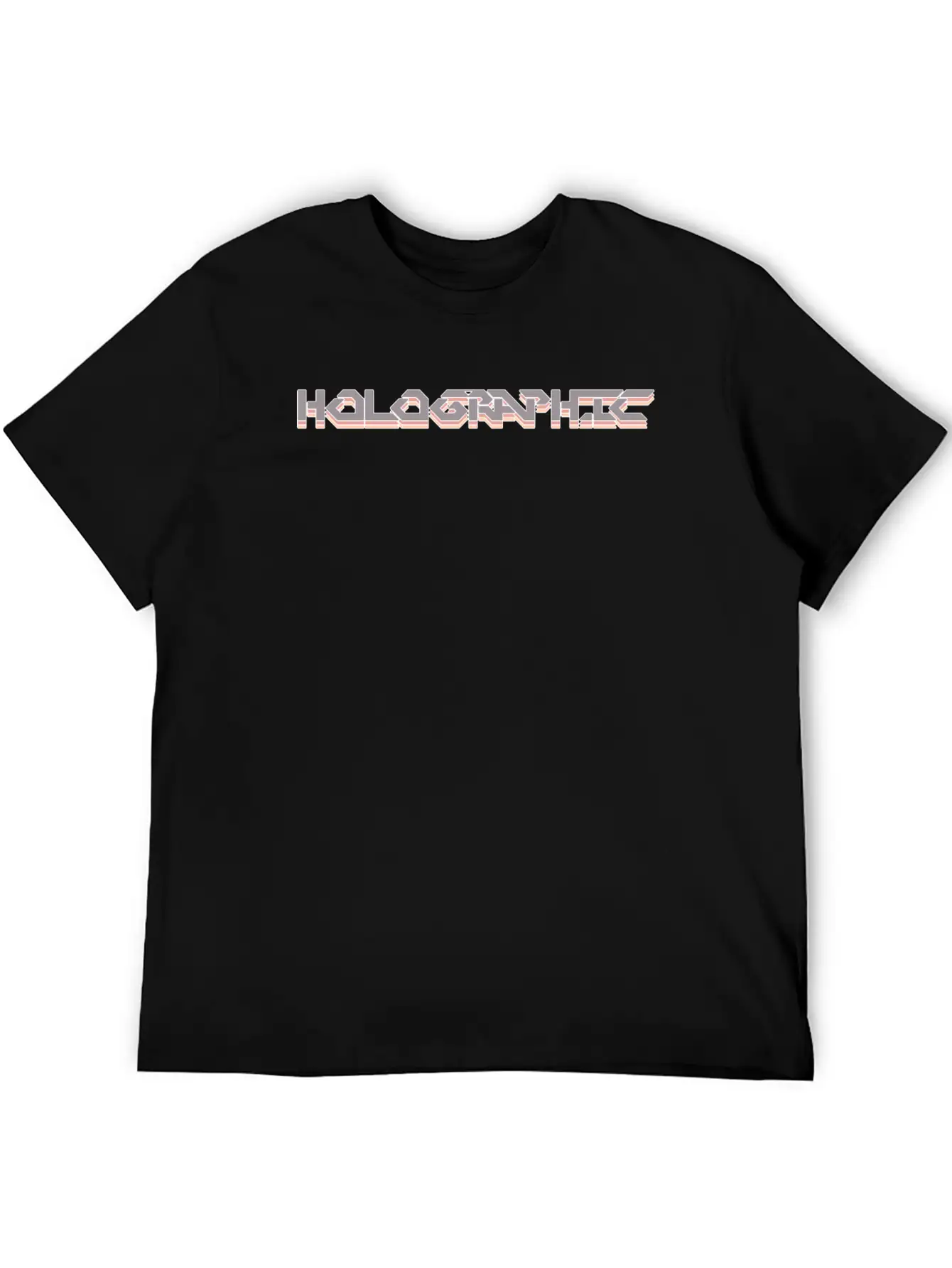 Holographic Men Women Gift Modern Fit Casual T-Shirt – Clean And Versatile Design