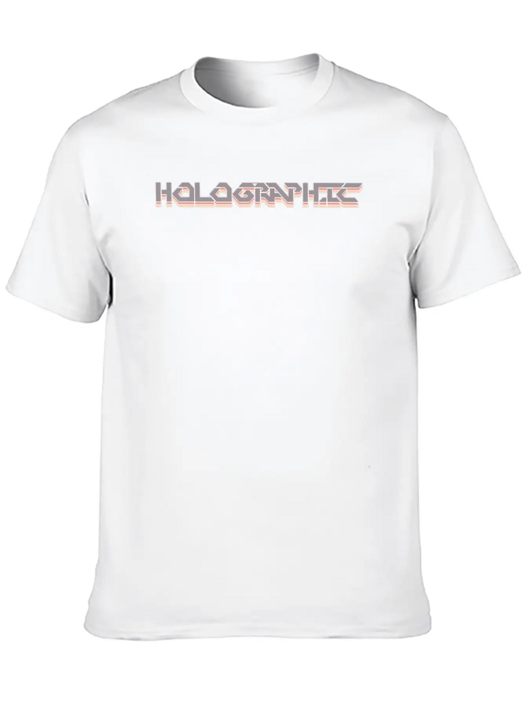 Holographic Men Women Gift Modern Fit Casual T-Shirt – Clean And Versatile Design