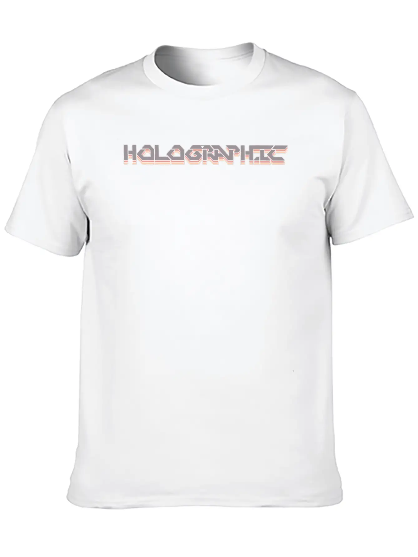 Holographic Men Women Gift Modern Fit Casual T-Shirt – Clean And Versatile Design