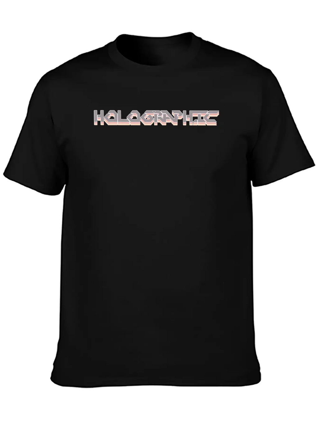 Holographic Men Women Gift Modern Fit Casual T-Shirt – Clean And Versatile Design