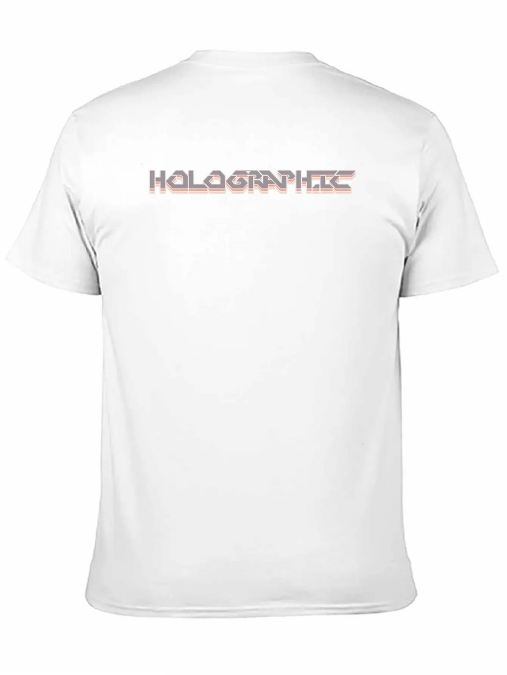 Holographic Men Women Gift Modern Fit Casual T-Shirt – Clean And Versatile Design