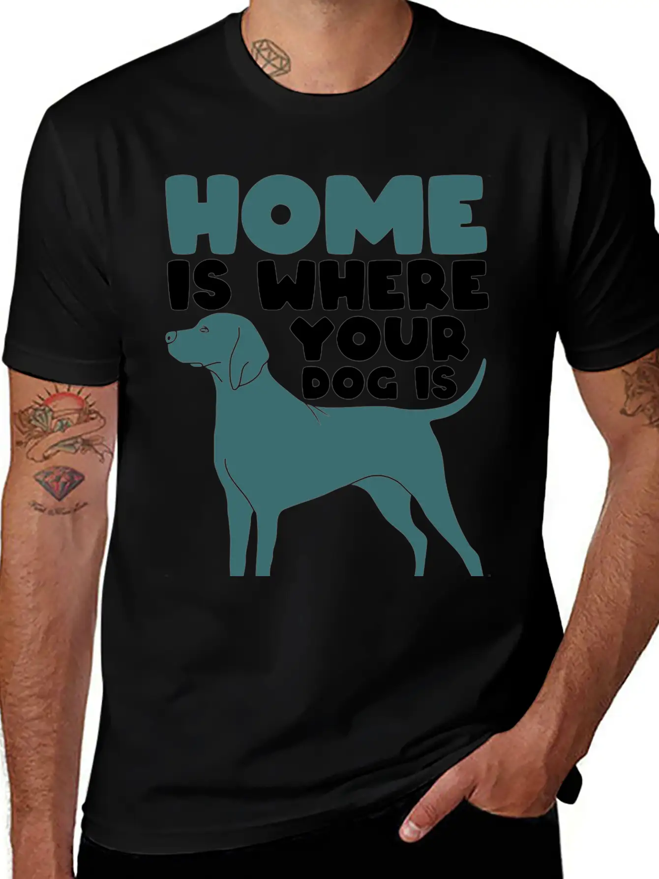 Home Dog Basic Graphic T-Shirt – Daily Comfort In Soft Cotton