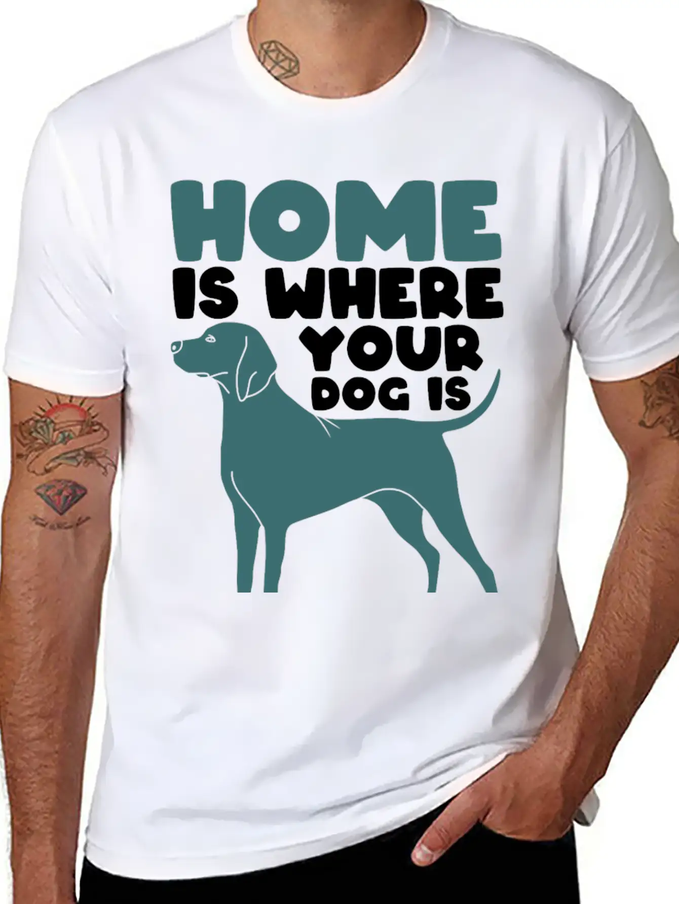 Home Dog Basic Graphic T-Shirt – Daily Comfort In Soft Cotton