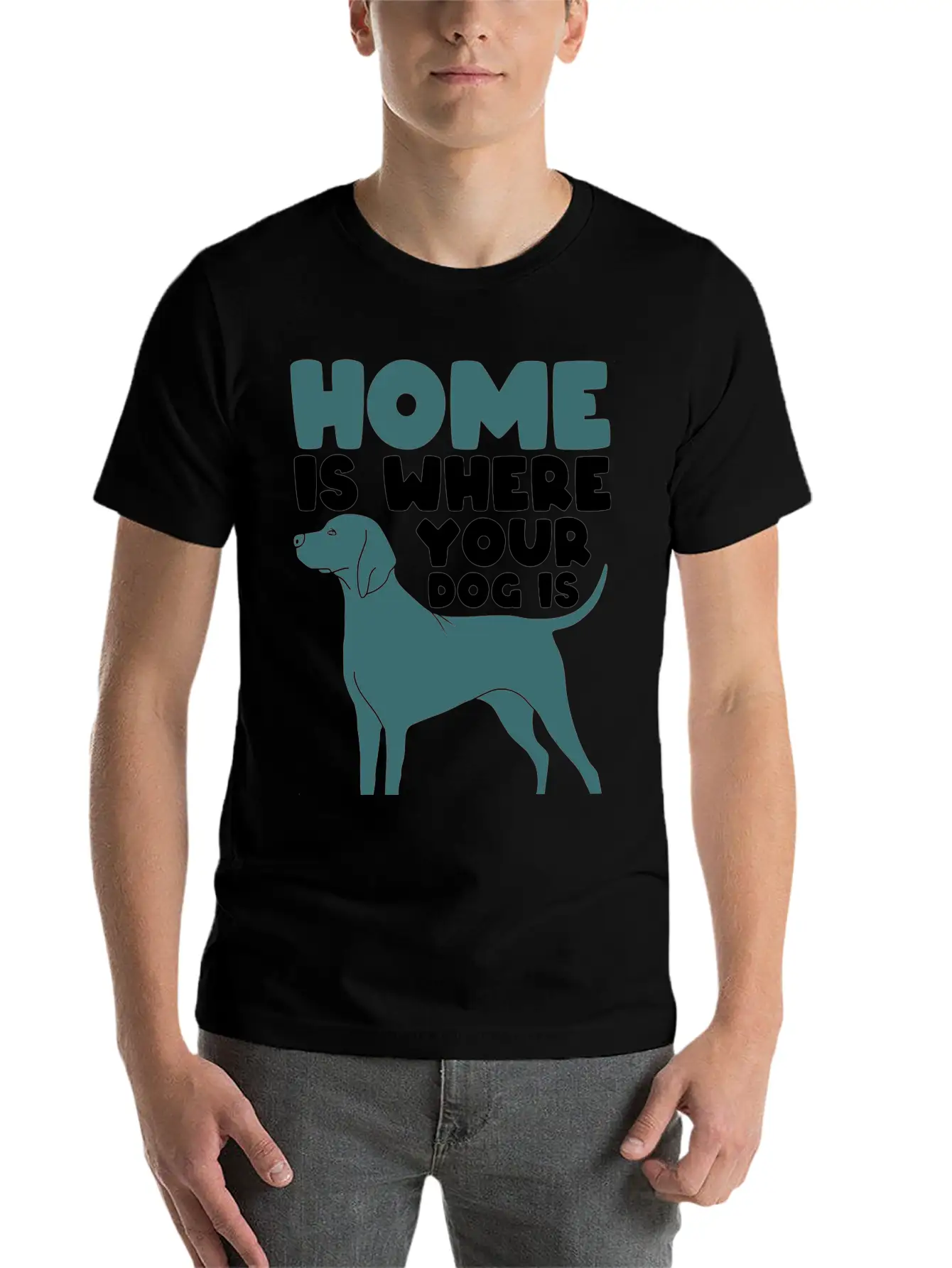 Home Dog Basic Graphic T-Shirt – Daily Comfort In Soft Cotton
