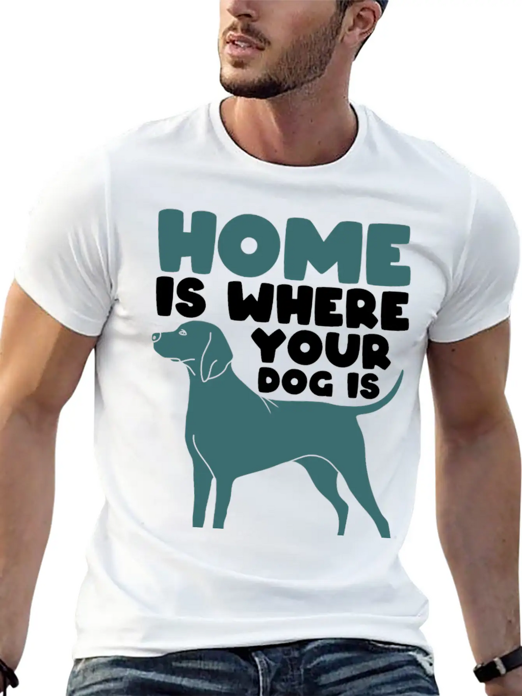 Home Dog Basic Graphic T-Shirt – Daily Comfort In Soft Cotton