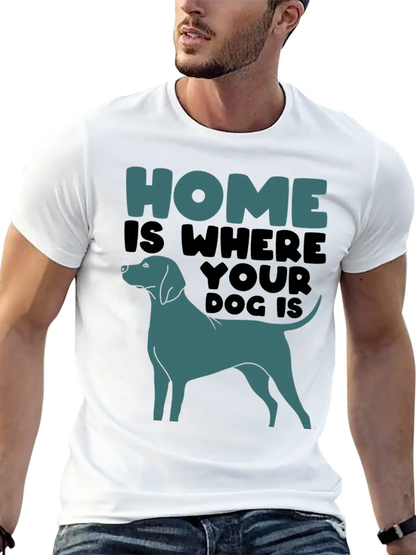 Home Dog Basic Graphic T-Shirt – Daily Comfort In Soft Cotton