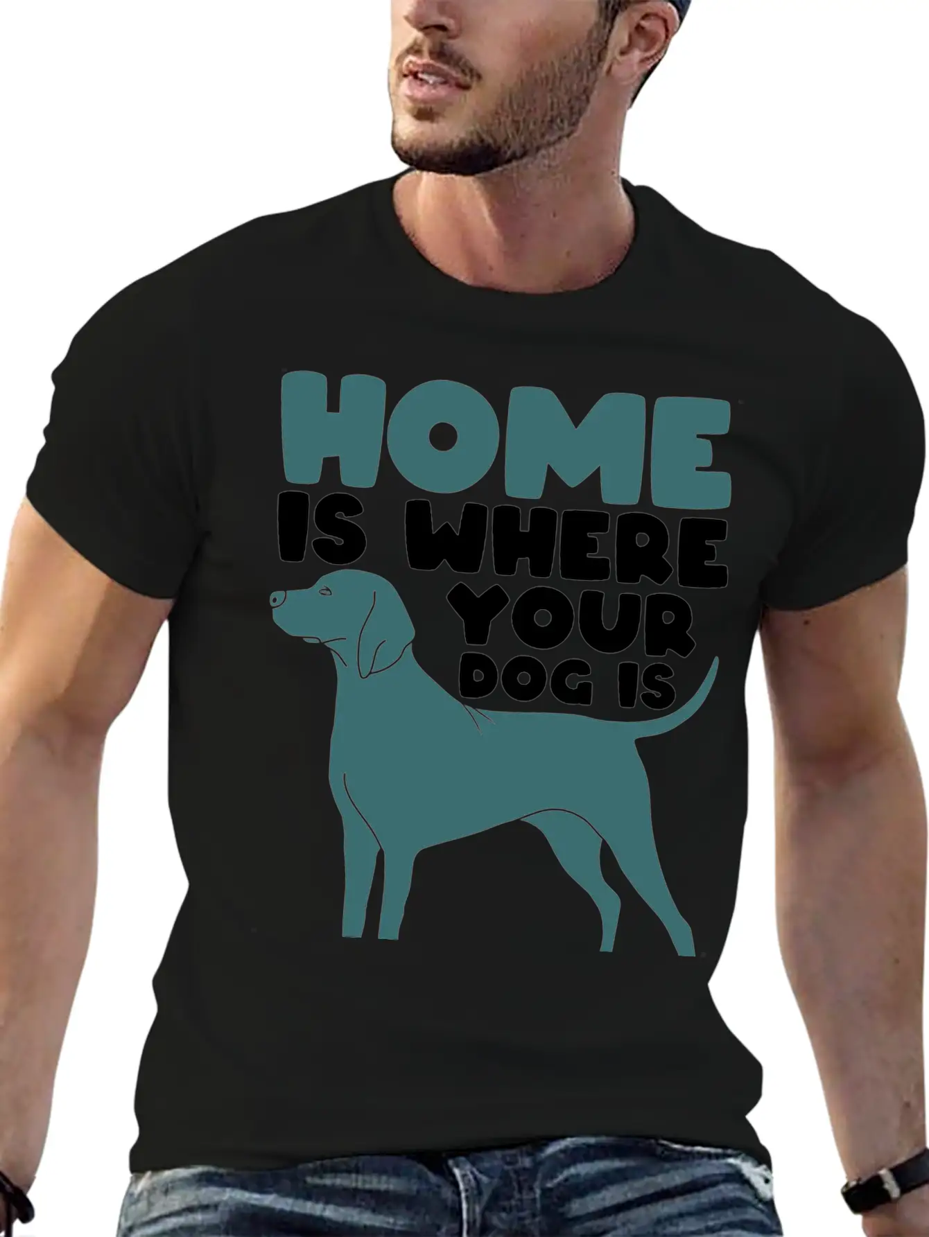Home Dog Basic Graphic T-Shirt – Daily Comfort In Soft Cotton