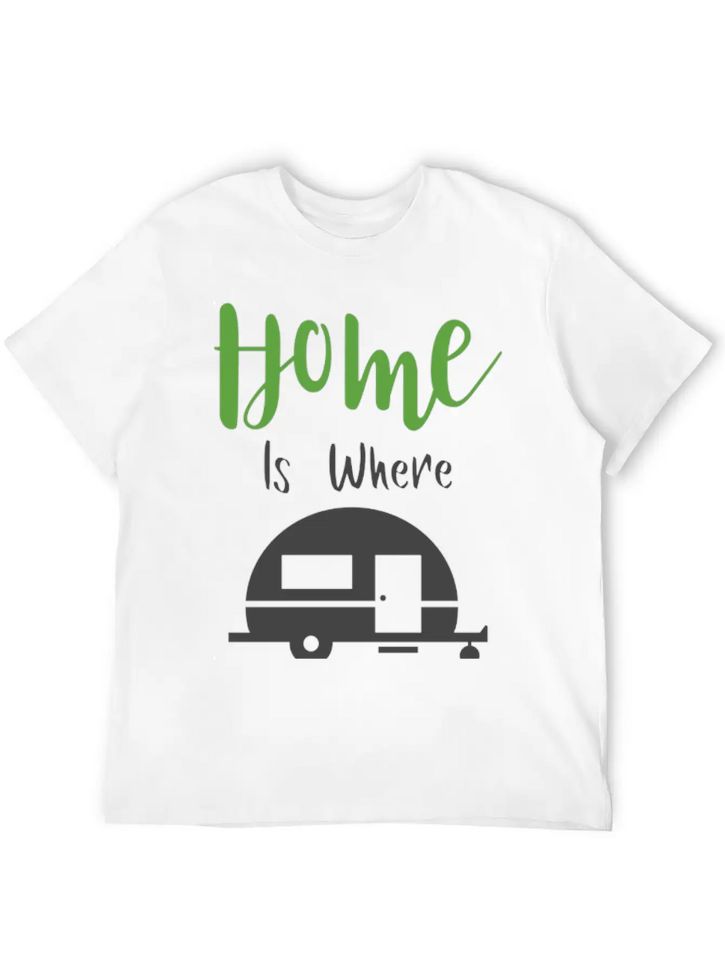 HOME IS WHERE WE PARK H Classic Cotton Tee – Unisex Comfort For Any Season