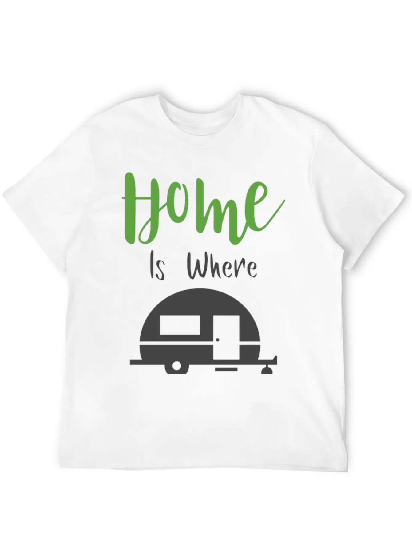 HOME IS WHERE WE PARK H Classic Cotton Tee – Unisex Comfort For Any Season
