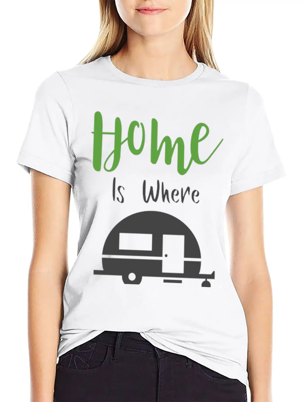 HOME IS WHERE WE PARK H Classic Cotton Tee – Unisex Comfort For Any Season