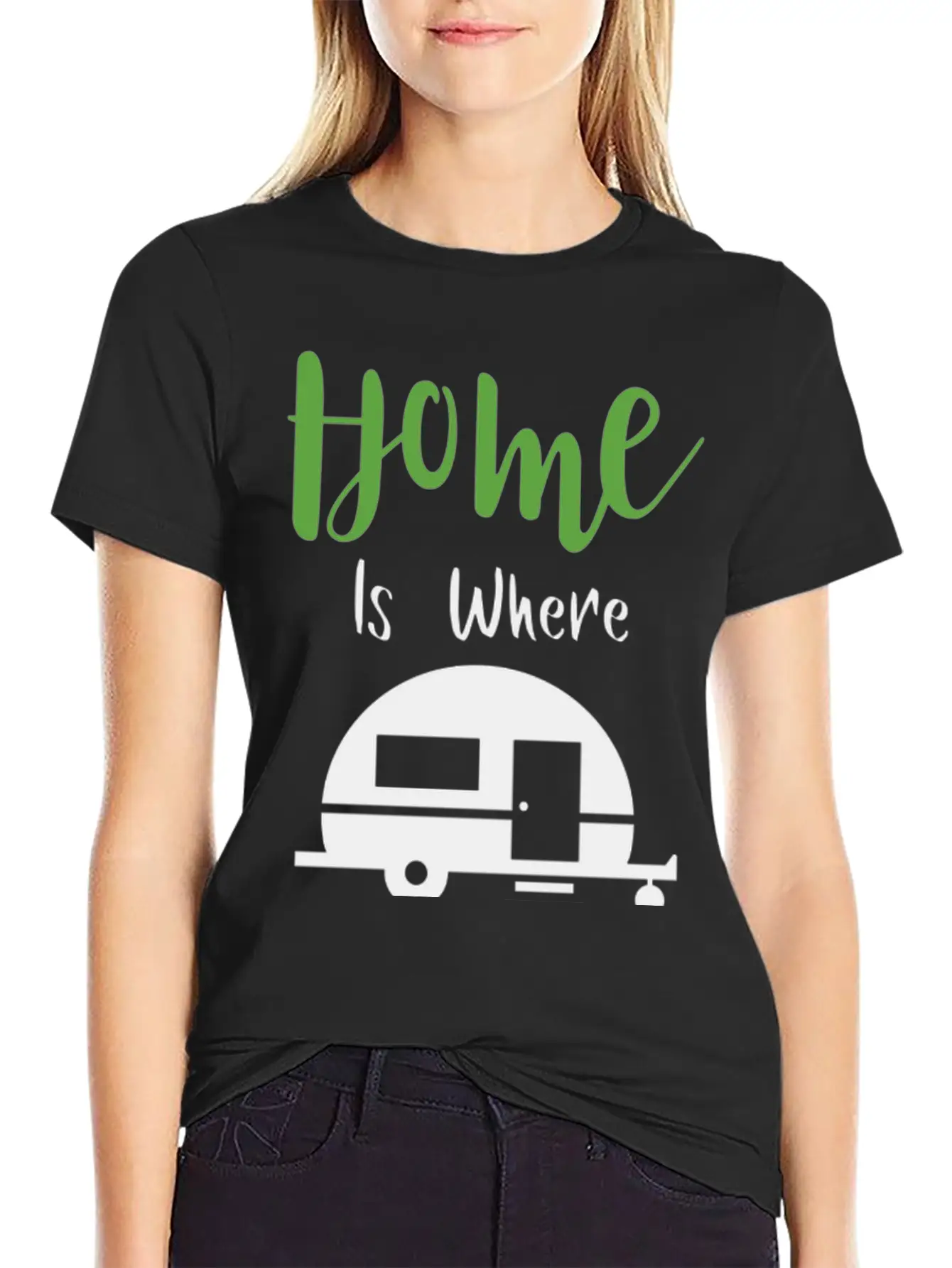 HOME IS WHERE WE PARK H Classic Cotton Tee – Unisex Comfort For Any Season