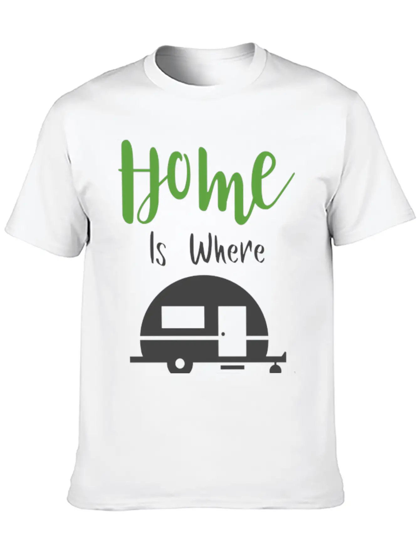 HOME IS WHERE WE PARK H Classic Cotton Tee – Unisex Comfort For Any Season