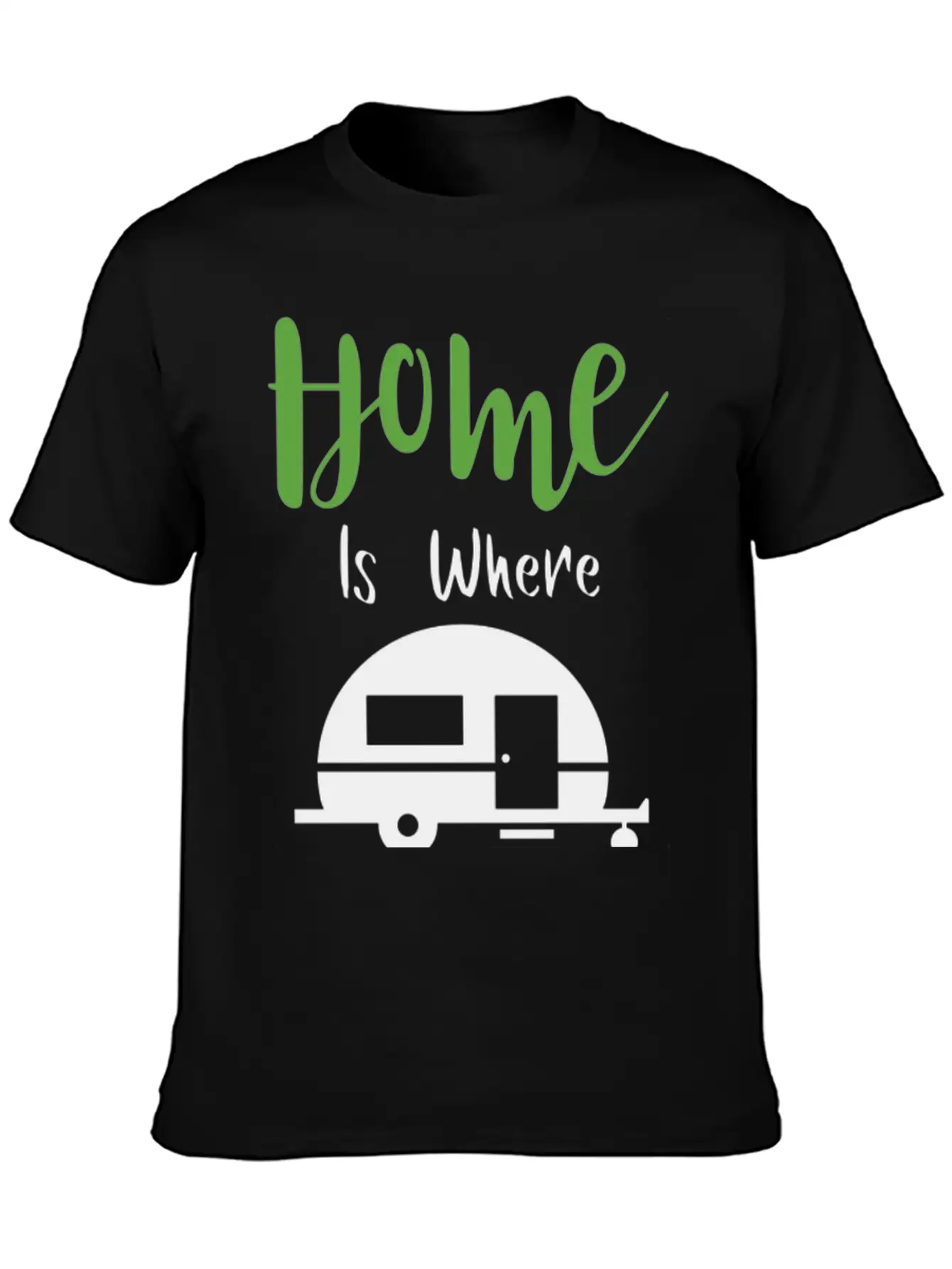 HOME IS WHERE WE PARK H Classic Cotton Tee – Unisex Comfort For Any Season