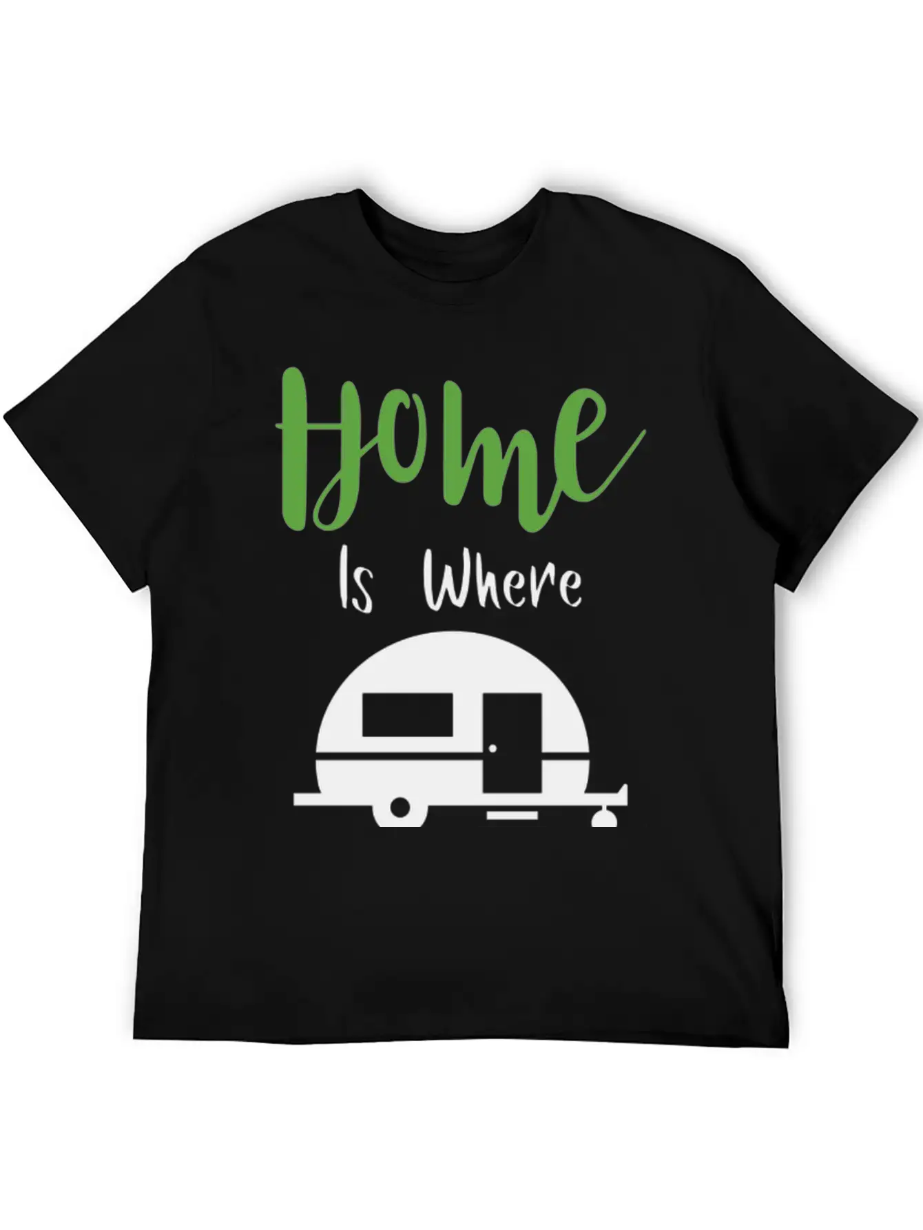 HOME IS WHERE WE PARK H Classic Cotton Tee – Unisex Comfort For Any Season
