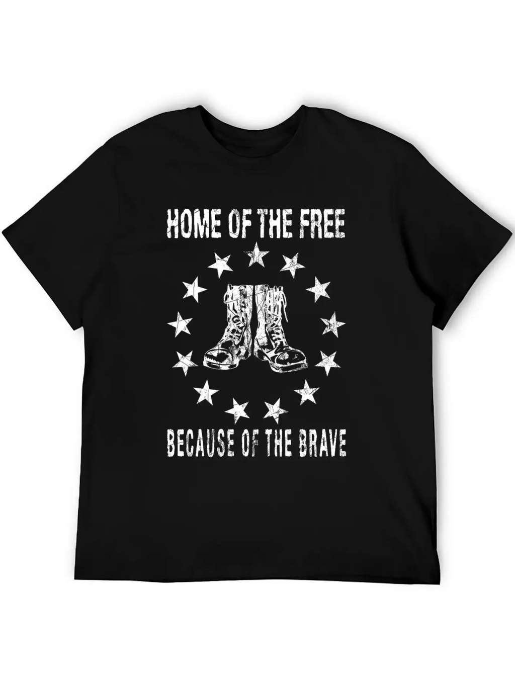 Home Of The Free Because Of The Brave Timeless Short Sleeve Tee – Comfy And Minimalist Design