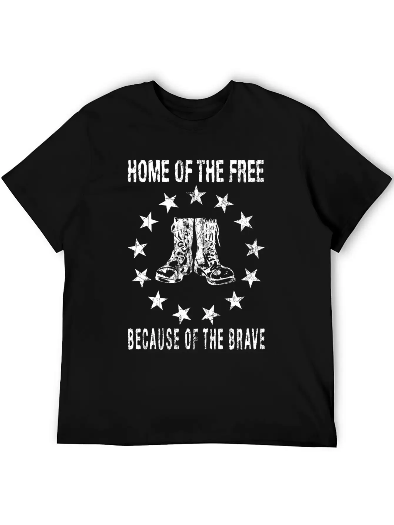 Home Of The Free Because Of The Brave Timeless Short Sleeve Tee – Comfy And Minimalist Design