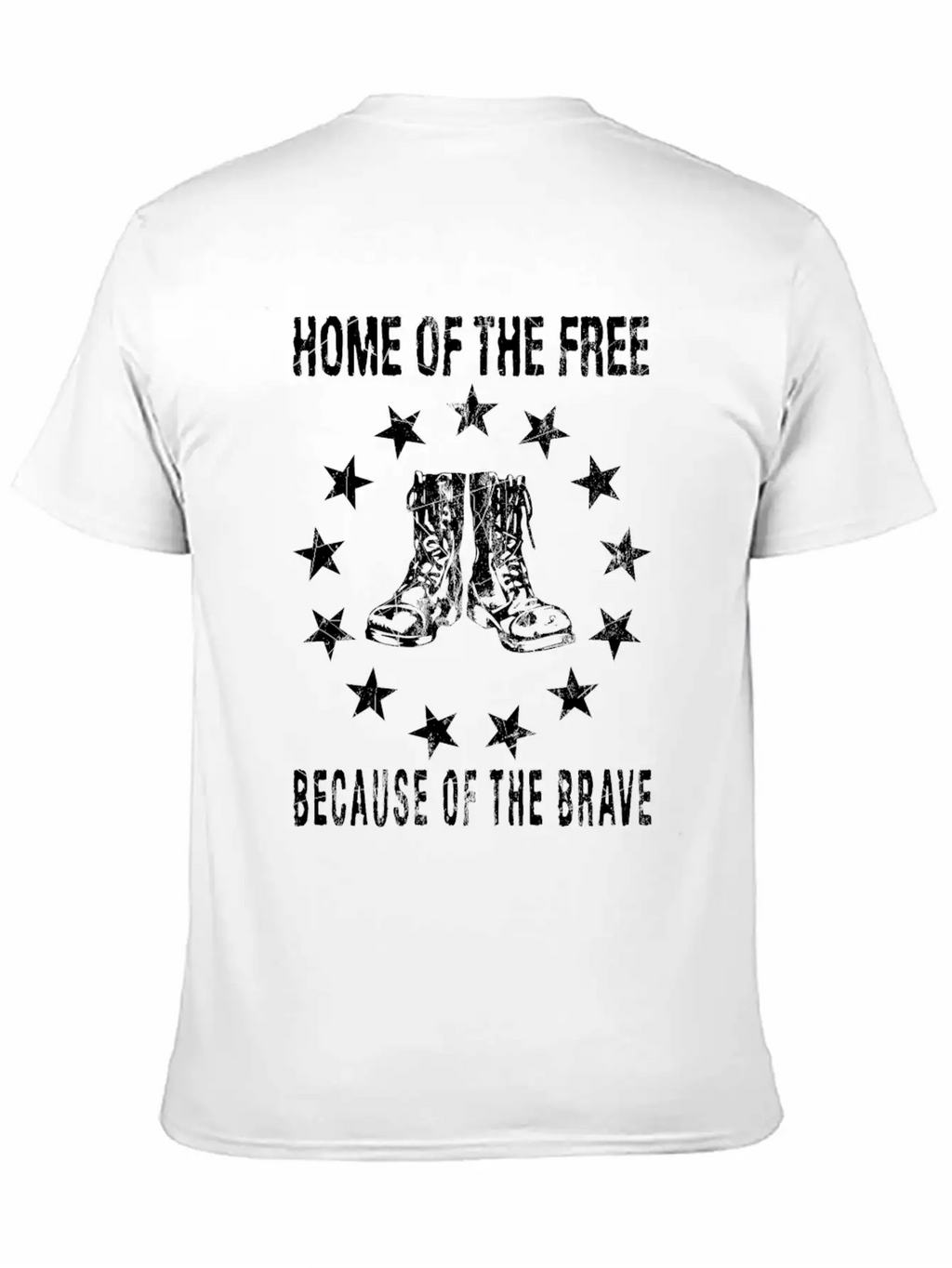 Home Of The Free Because Of The Brave Timeless Short Sleeve Tee – Comfy And Minimalist Design