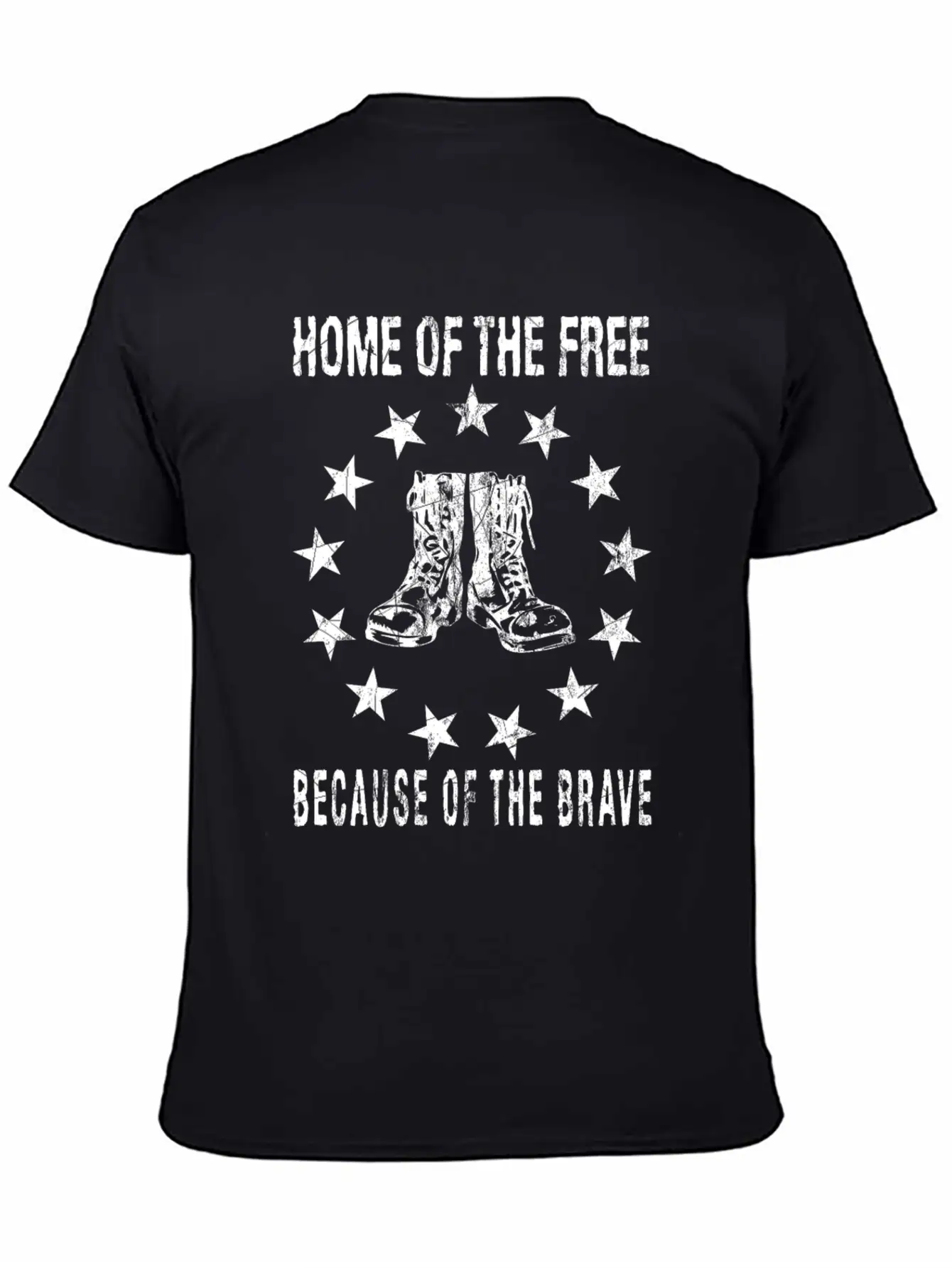 Home Of The Free Because Of The Brave Timeless Short Sleeve Tee – Comfy And Minimalist Design