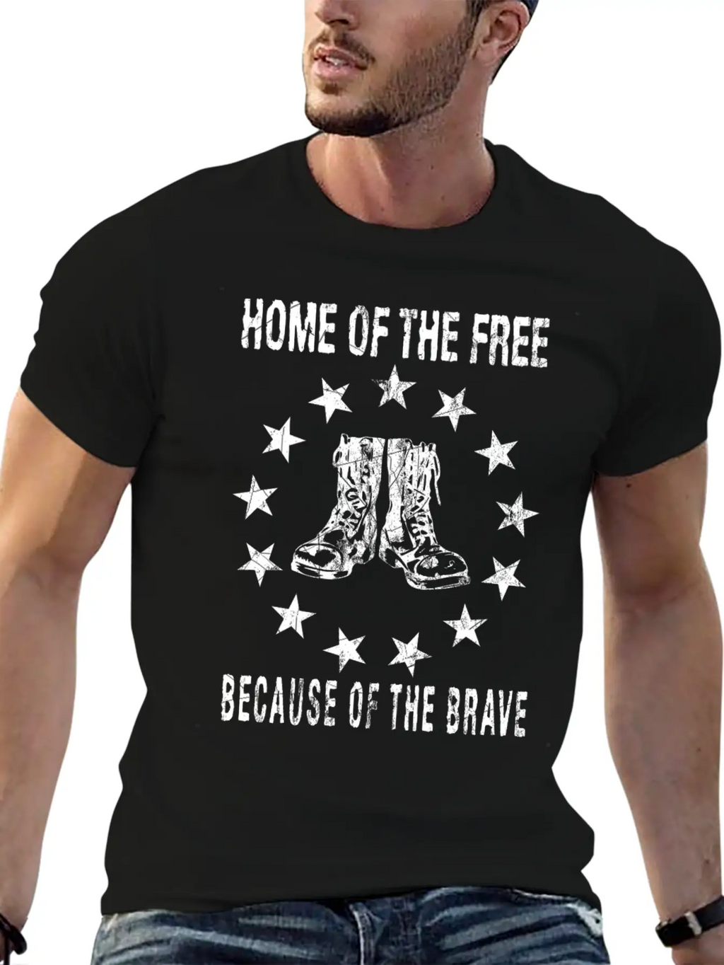 Home Of The Free Because Of The Brave Timeless Short Sleeve Tee – Comfy And Minimalist Design