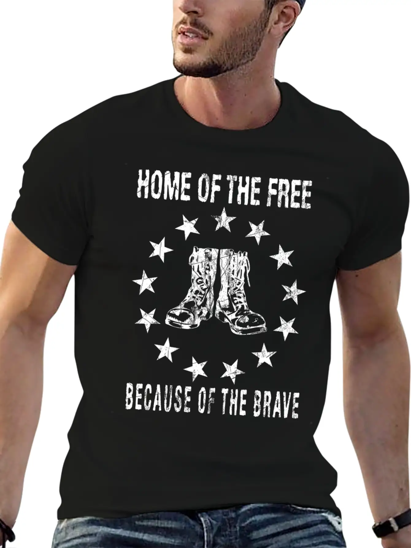Home Of The Free Because Of The Brave Timeless Short Sleeve Tee – Comfy And Minimalist Design