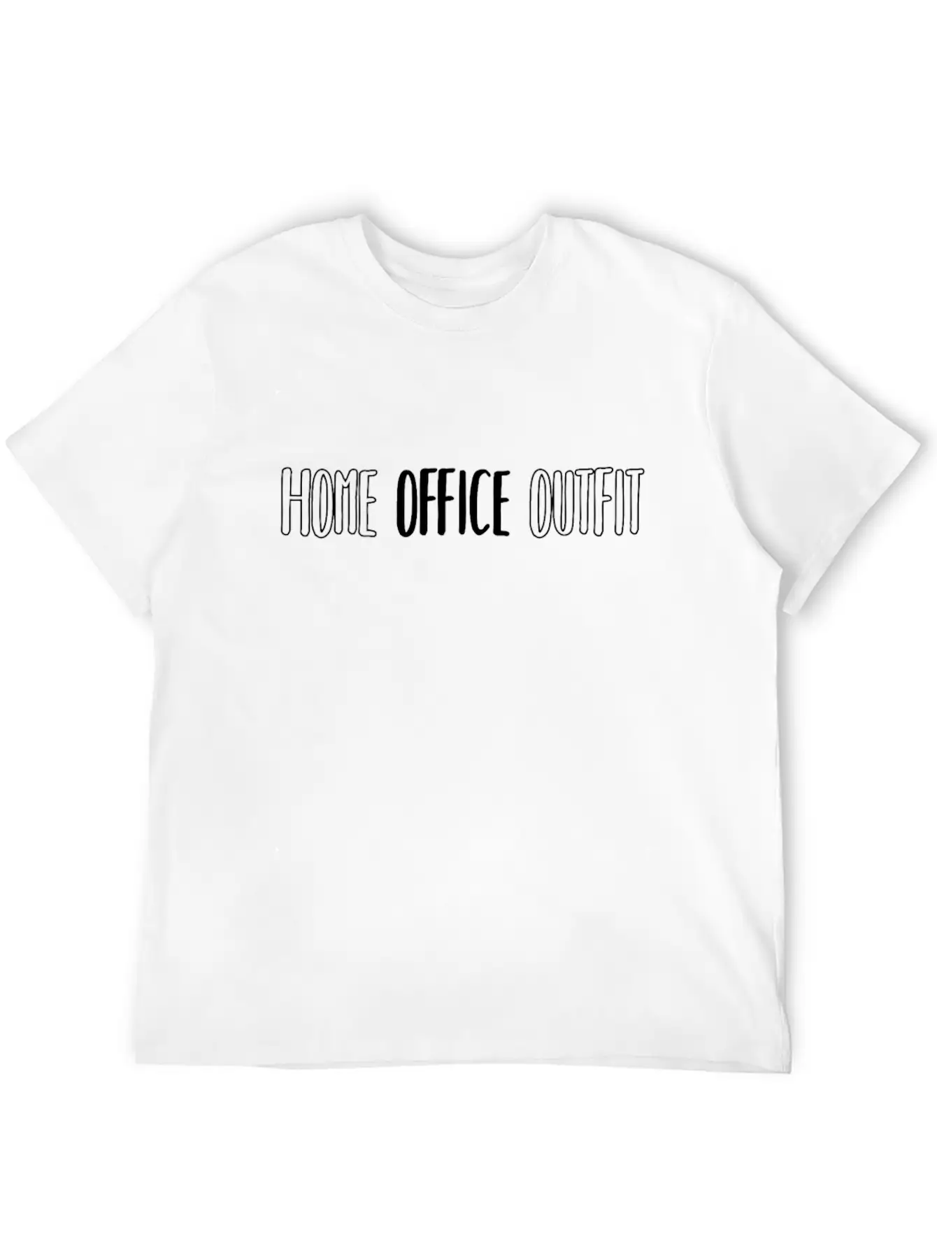 Home Office Outfit Office Corona Covid-19 Funny Unisex Casual T-Shirt – Clean Design For Daily Comfort