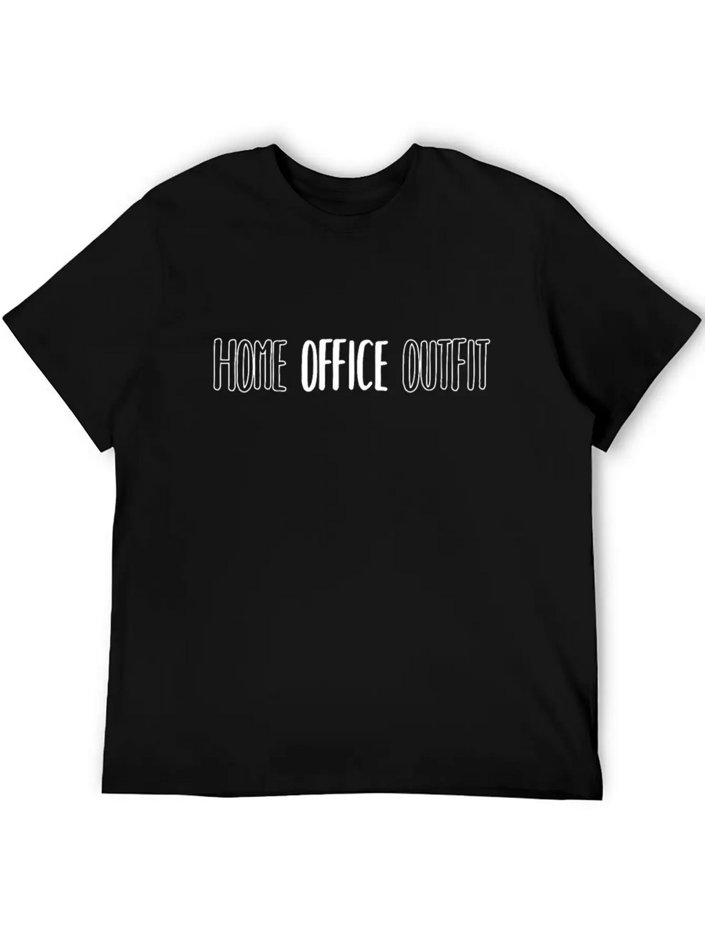 Home Office Outfit Office Corona Covid-19 Funny Unisex Casual T-Shirt – Clean Design For Daily Comfort