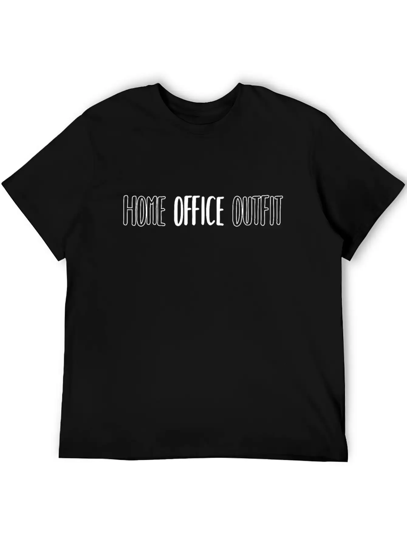 Home Office Outfit Office Corona Covid-19 Funny Unisex Casual T-Shirt – Clean Design For Daily Comfort