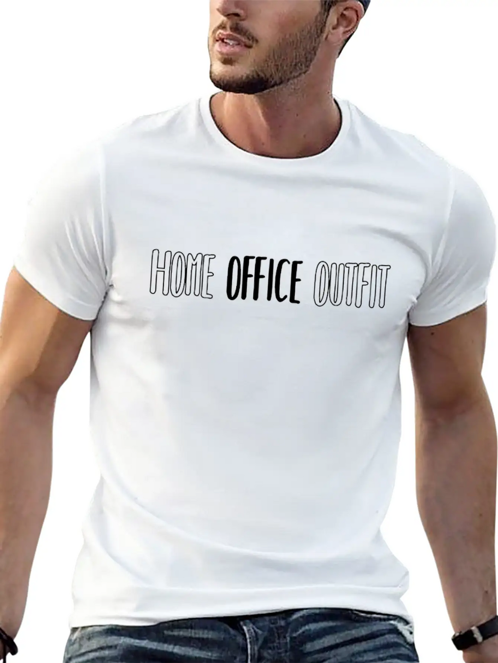 Home Office Outfit Office Corona Covid-19 Funny Unisex Casual T-Shirt – Clean Design For Daily Comfort