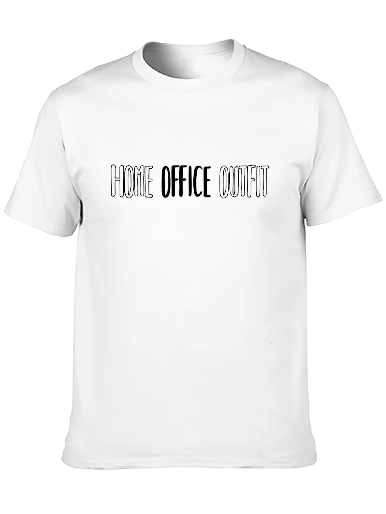 Home Office Outfit Office Corona Covid-19 Funny Unisex Casual T-Shirt – Clean Design For Daily Comfort