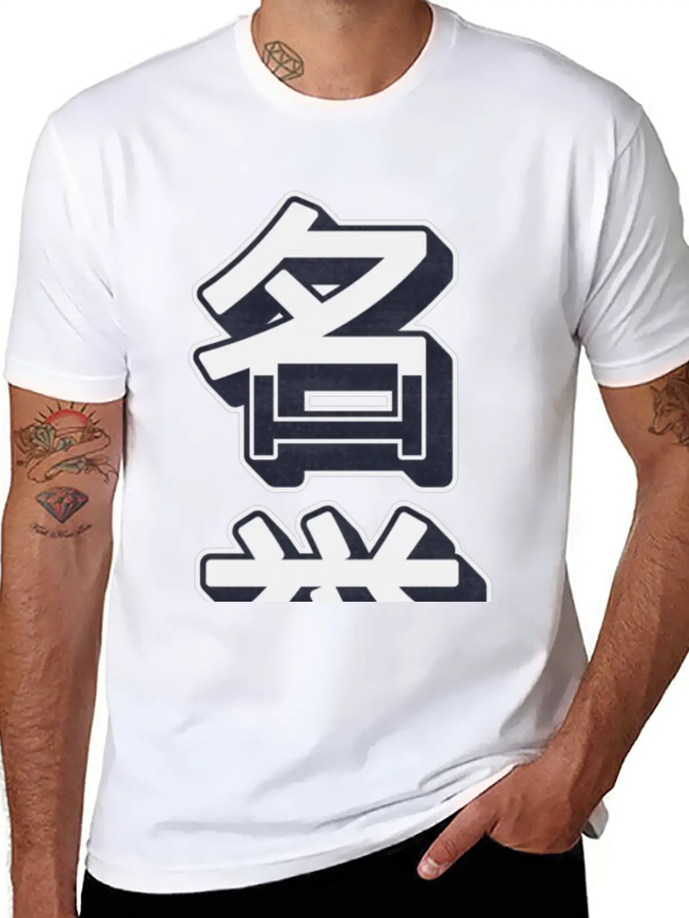 HONOR Modern Kanji Art, Stylish Urban Wear Breathable Soft Cotton T-Shirt – Timeless Casual Look