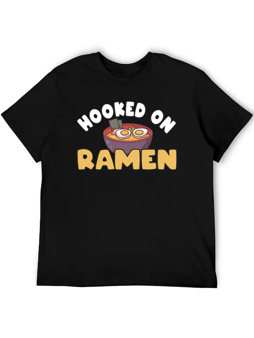 Hooked On Ramen Basic Graphic T-Shirt – Daily Comfort In Soft Cotton