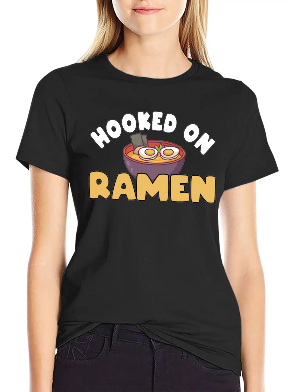 Hooked On Ramen Basic Graphic T-Shirt – Daily Comfort In Soft Cotton