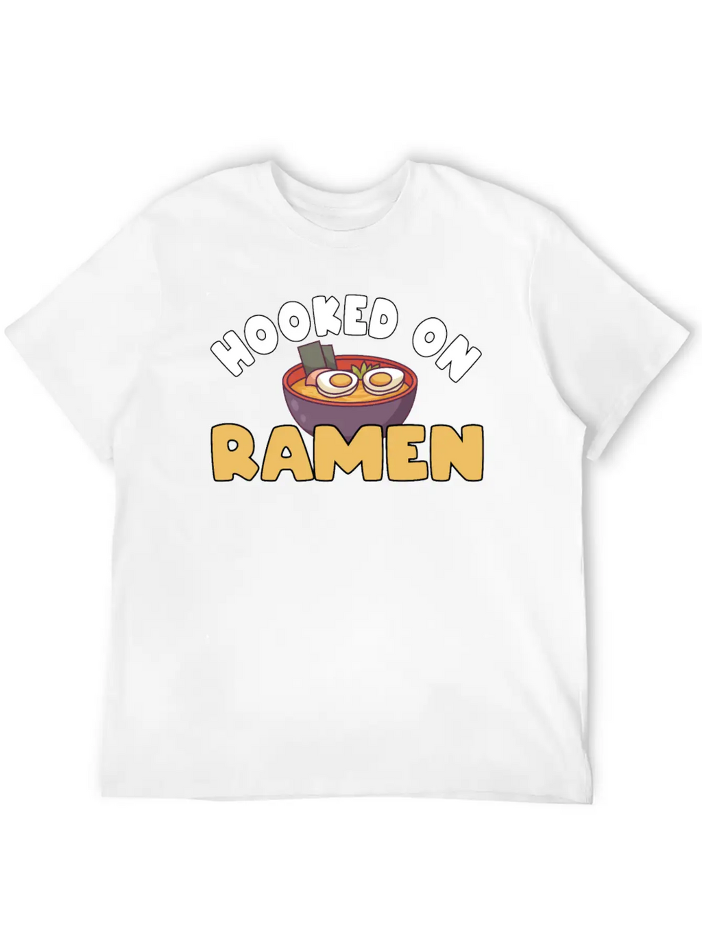 Hooked On Ramen Basic Graphic T-Shirt – Daily Comfort In Soft Cotton