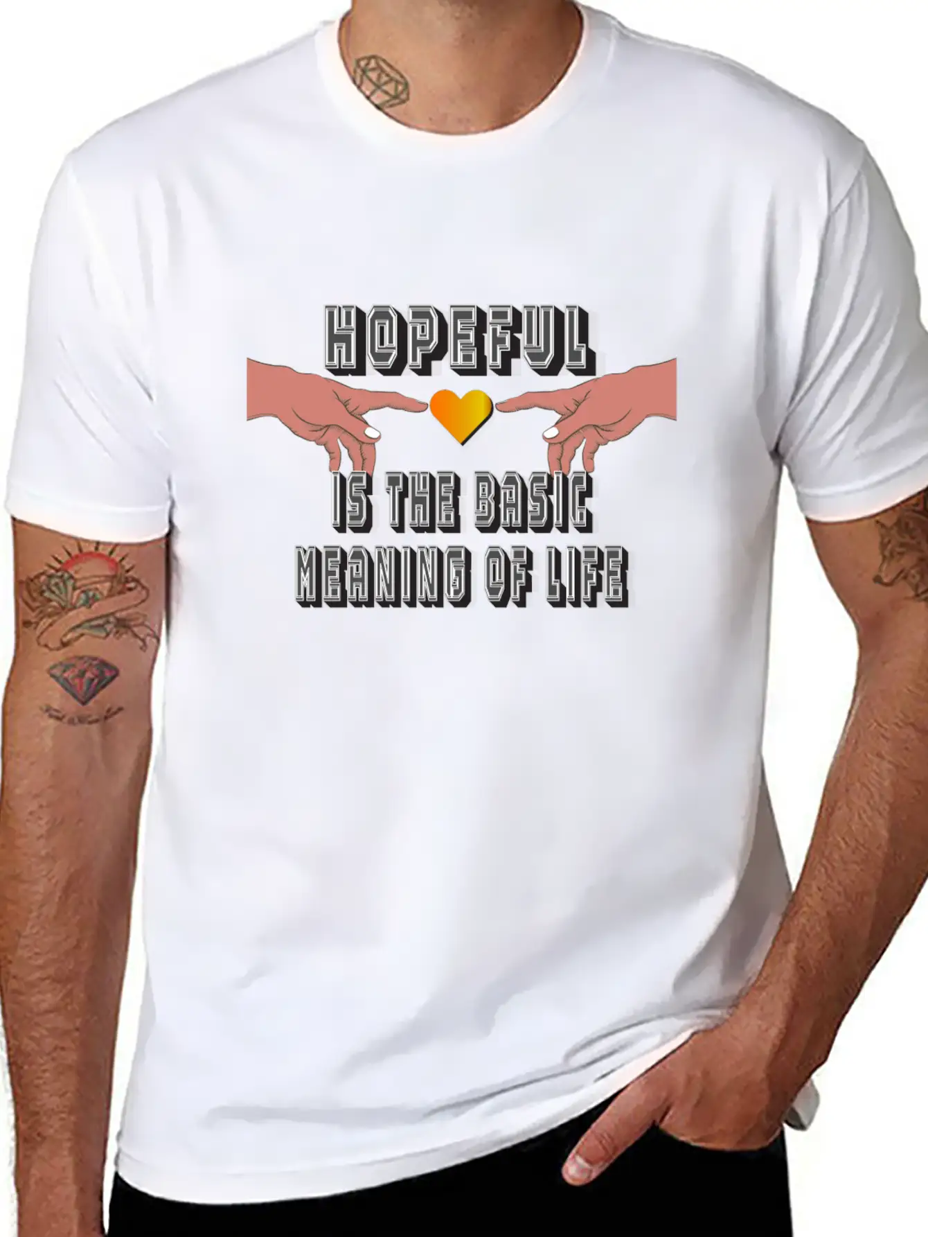Hopeful Is The Basic Meaning Of Life Timeless Short Sleeve Tee – Comfy And Minimalist Design