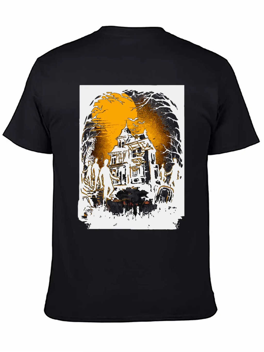 Horrific Halloween Nightmare Scene Classic Cotton Tee – Unisex Comfort For Any Season