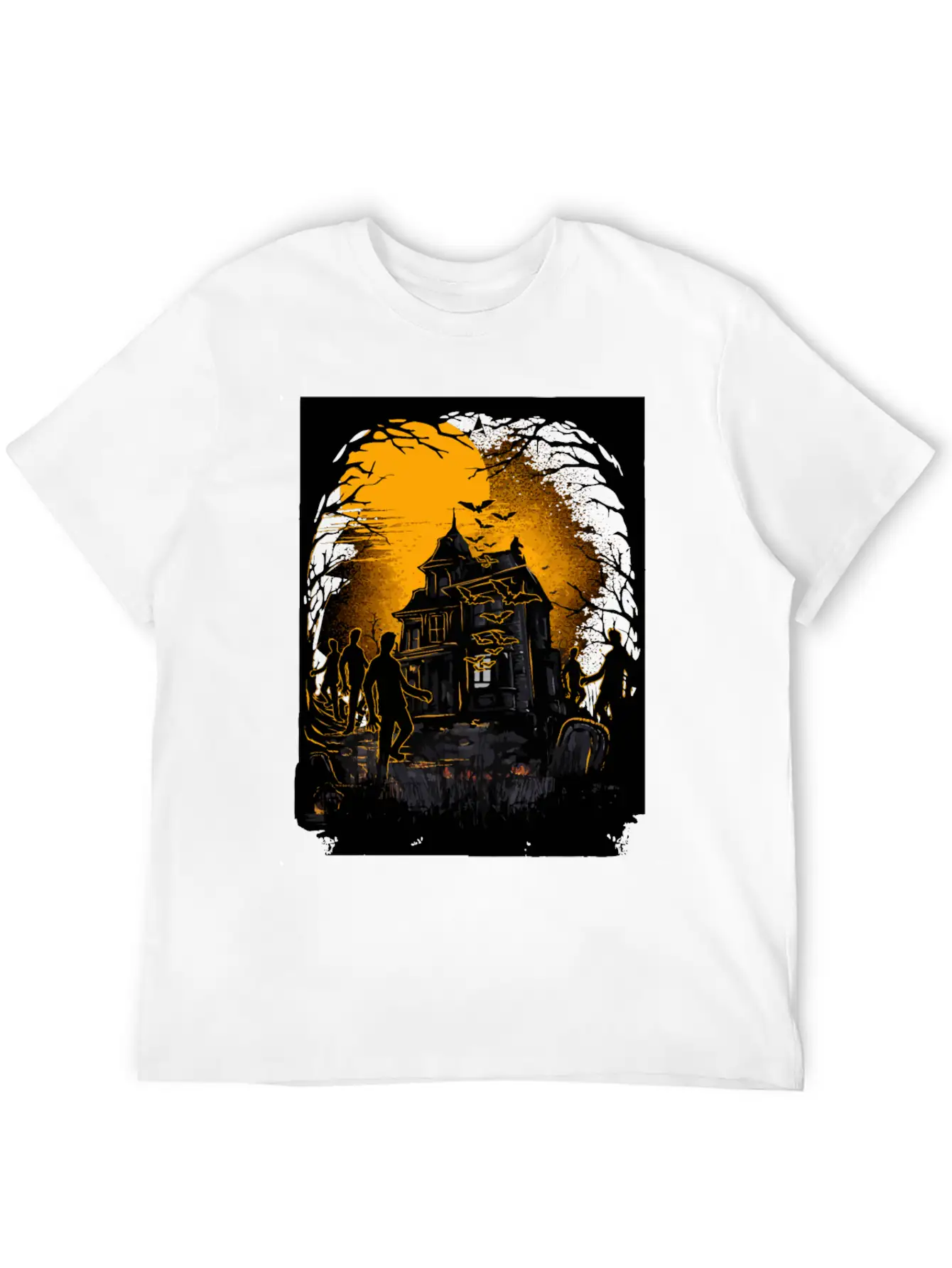Horrific Halloween Nightmare Scene Classic Cotton Tee – Unisex Comfort For Any Season