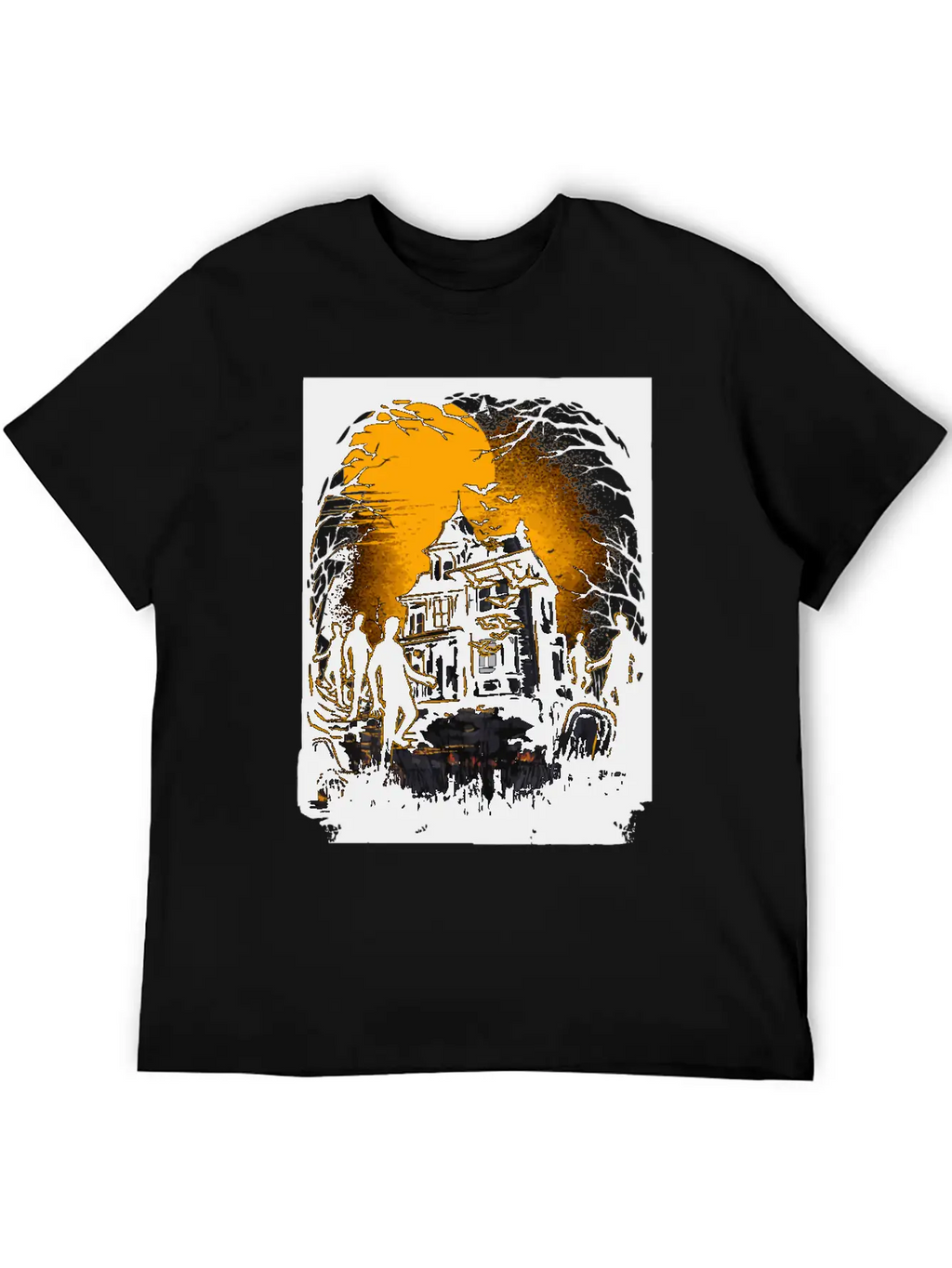Horrific Halloween Nightmare Scene Classic Cotton Tee – Unisex Comfort For Any Season