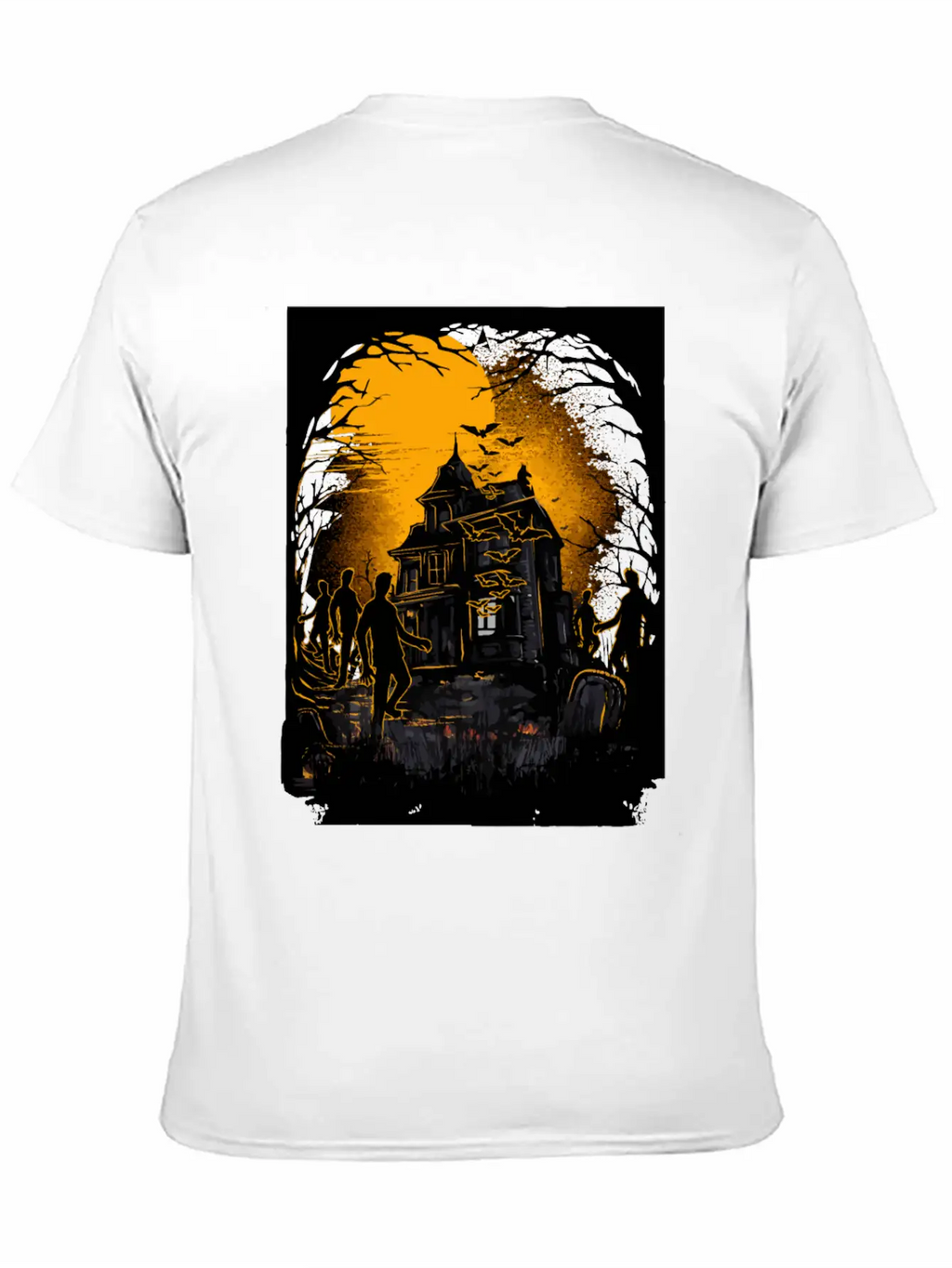 Horrific Halloween Nightmare Scene Classic Cotton Tee – Unisex Comfort For Any Season