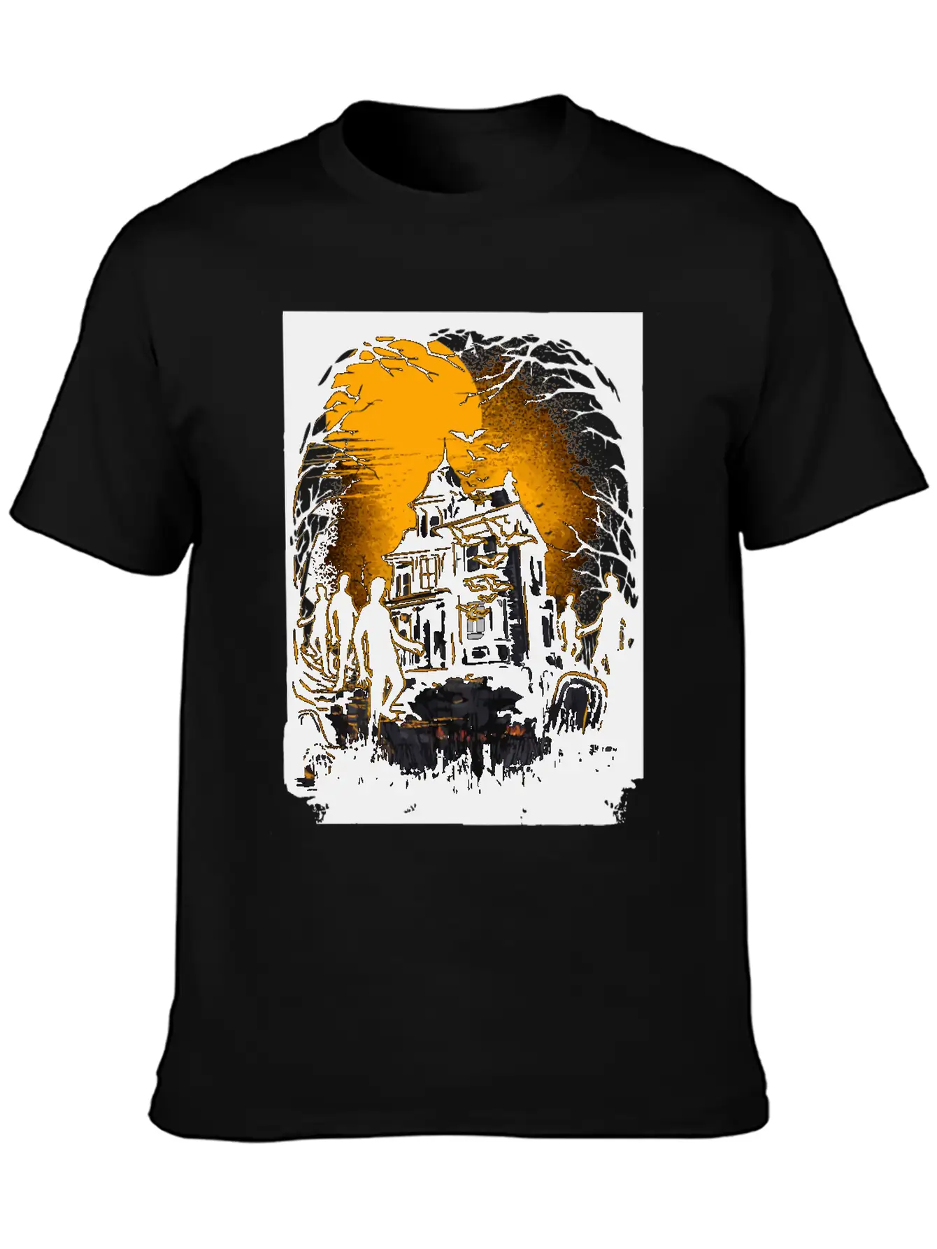 Horrific Halloween Nightmare Scene Classic Cotton Tee – Unisex Comfort For Any Season