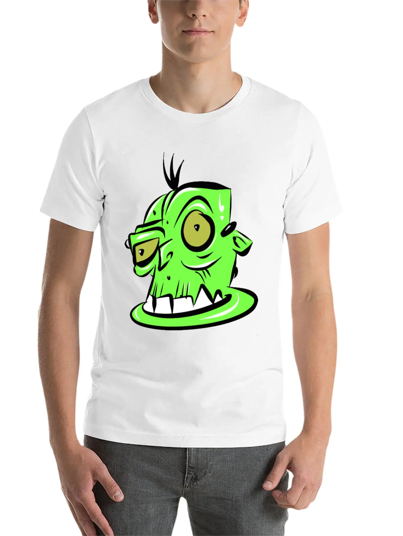 Horror Drawing Timeless Short Sleeve Tee – Comfy And Minimalist Design