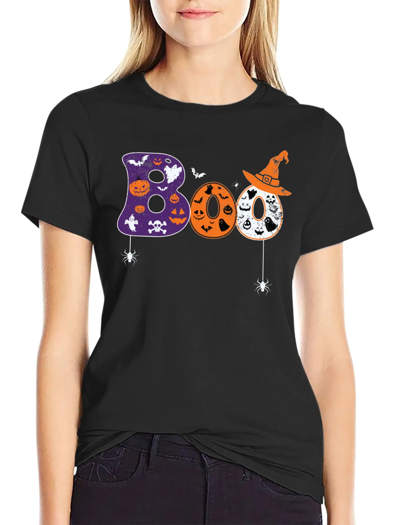 Horror Witch Film Outfit Film Festival Halloween Breathable Soft Cotton T-Shirt – Timeless Casual Look