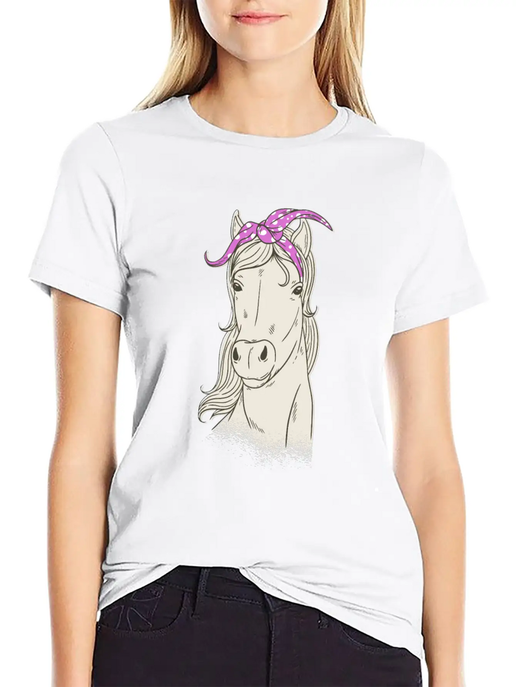 Horse Bandana Horse Riding Love Horses Stylish Everyday T-Shirt – Unisex Basic Cotton Tee